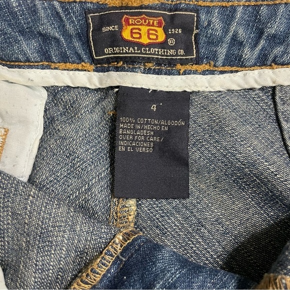 Vintage Route 66 Denim Skirt Y2K size 4 - Picture 7 of 8